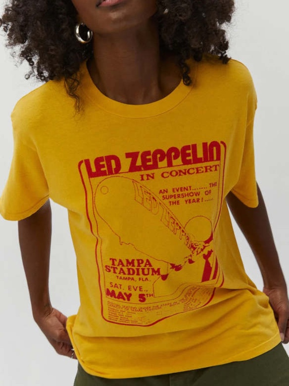 Daydreamer LED ZEPPELIN TAMPA STADIUM WEEKEND TEE - DANDELION 100% Cotton